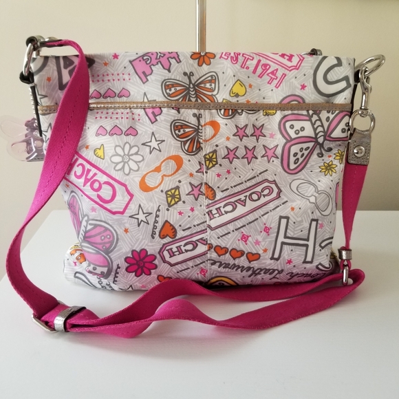 Coach Handbags - Coach Poppy Butterfly Crossbody Bag
